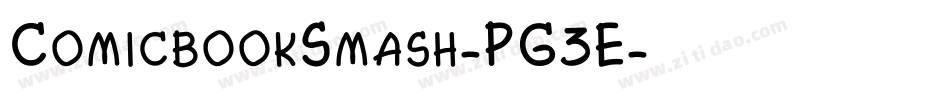ComicbookSmash-PG3E字体转换