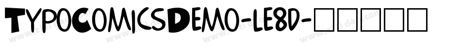 TypoComicsDemo-le8d字体转换