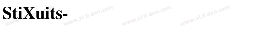 StiXuits字体转换