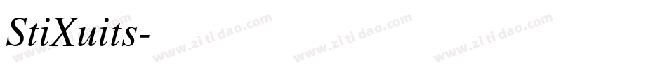 StiXuits字体转换