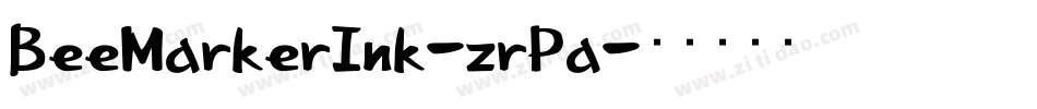BeeMarkerInk-zrPa字体转换