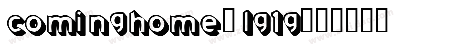 ComingHome-LG1G字体转换