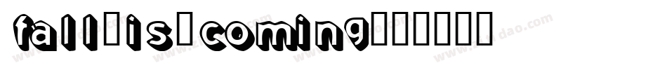 Fall-is-Coming字体转换