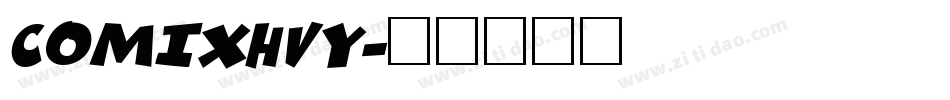 COMIXHVY字体转换