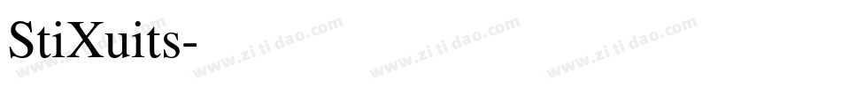 StiXuits字体转换