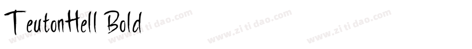 TeutonHell-Bold字体转换