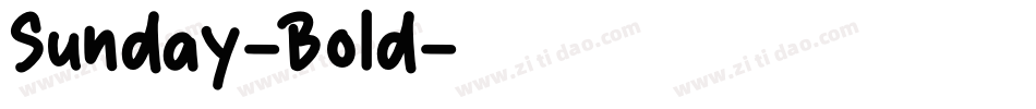 Sunday-Bold字体转换