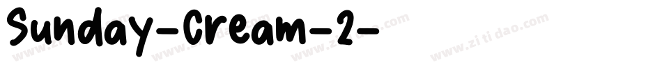 Sunday-Cream-2字体转换