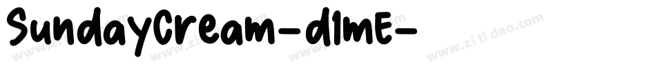 SundayCream-d1mE字体转换