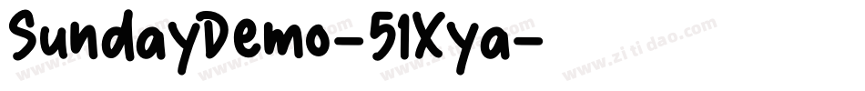 SundayDemo-51Xya字体转换