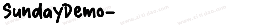 SundayDemo字体转换