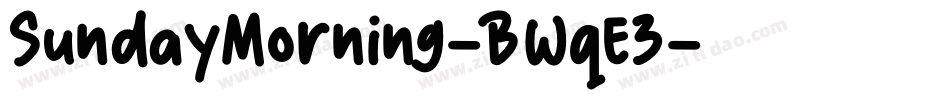 SundayMorning-BWqE3字体转换
