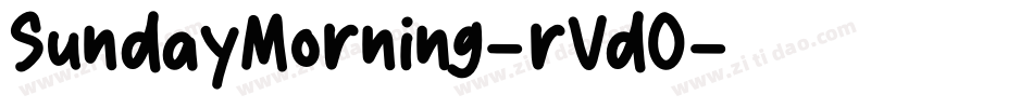 SundayMorning-rVdO字体转换