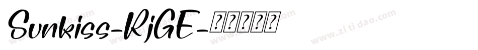 Sunkiss-RjGE字体转换