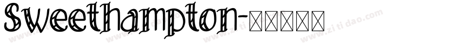 Sweethampton字体转换