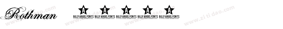 Rothman字体转换