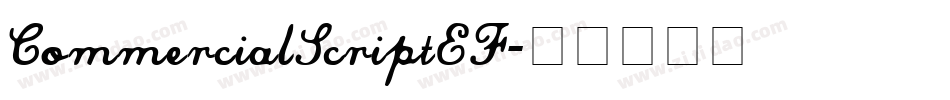 CommercialScriptEF字体转换