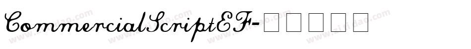CommercialScriptEF字体转换