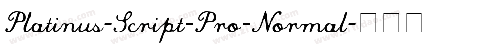 Platinus-Script-Pro-Normal字体转换