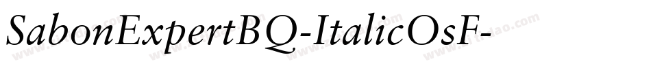 SabonExpertBQ-ItalicOsF字体转换