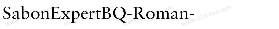 SabonExpertBQ-Roman字体转换