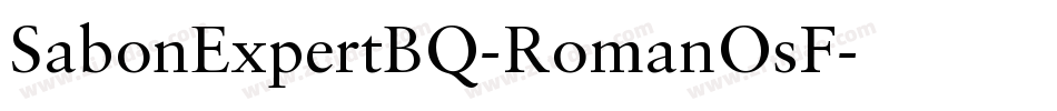SabonExpertBQ-RomanOsF字体转换