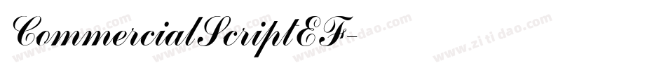 CommercialScriptEF字体转换