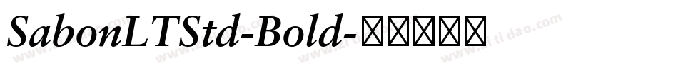 SabonLTStd-Bold字体转换