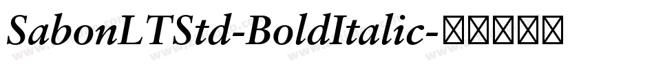 SabonLTStd-BoldItalic字体转换