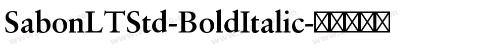 SabonLTStd-BoldItalic字体转换