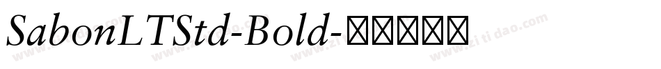 SabonLTStd-Bold字体转换