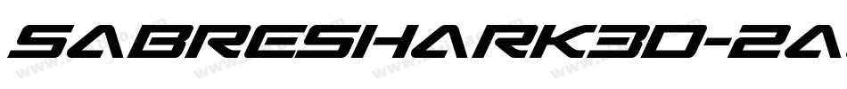 SabreShark3D-2a8W字体转换