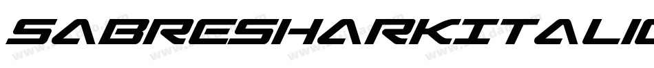 SabreSharkItalic-vz8O字体转换