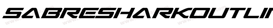 SabreSharkOutline-7x2A字体转换