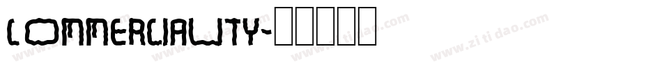 Commerciality字体转换