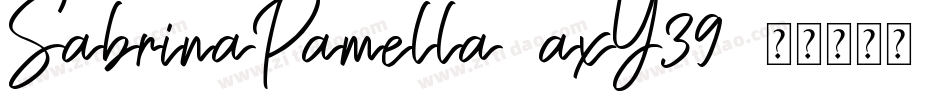 SabrinaPamella-axY39字体转换