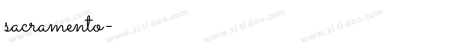 sacramento字体转换
