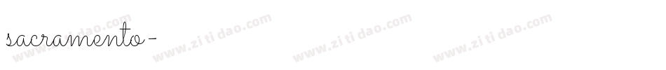 sacramento字体转换