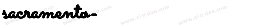 sacramento字体转换