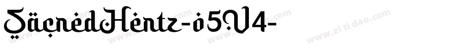 SacredHertz-o5V4字体转换