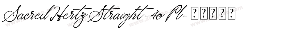 SacredHertzStraight-4oPl字体转换