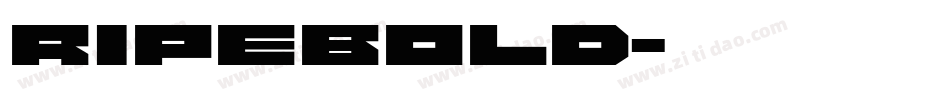 ripebold字体转换