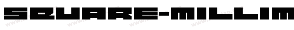 square-millimeter字体转换