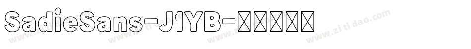 SadieSans-J1YB字体转换