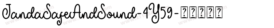 JandaSafeAndSound-4Y59字体转换
