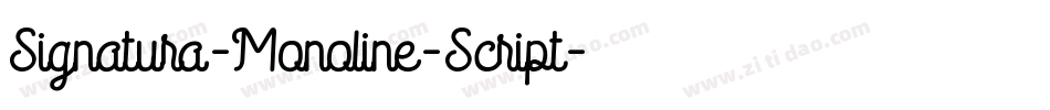 Signatura-Monoline-Script字体转换