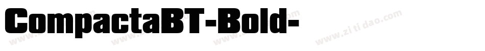 CompactaBT-Bold字体转换