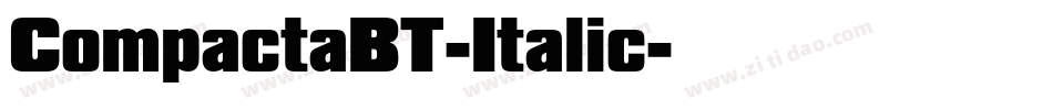 CompactaBT-Italic字体转换