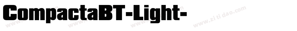 CompactaBT-Light字体转换