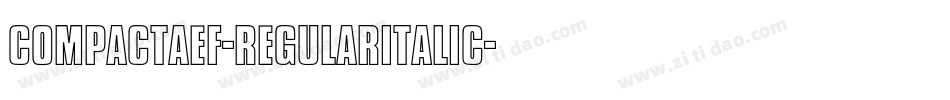 CompactaEF-RegularItalic字体转换
